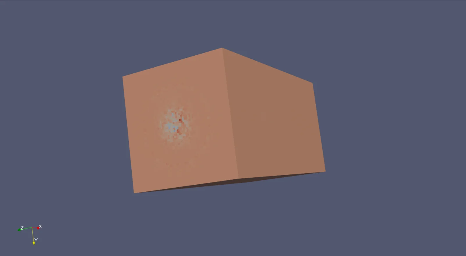 The Contour1 filter rendered as a surface.